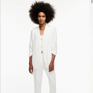 Aritzia White Power Hip Blazer